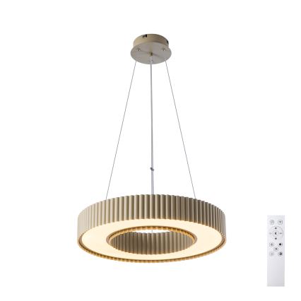 Brilagi - Dimmbarer LED-Pendelleuchter LUMIX an Kabel LED/48W/230V 3000-6000K Beige Ø 50 cm + Fernbedienung