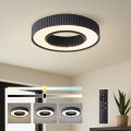 Brilagi - Dimmbare LED-Deckenleuchte LUMIX LED/48W/230V 3000–6000 K schwarz Ø 50 cm + Fernbedienung