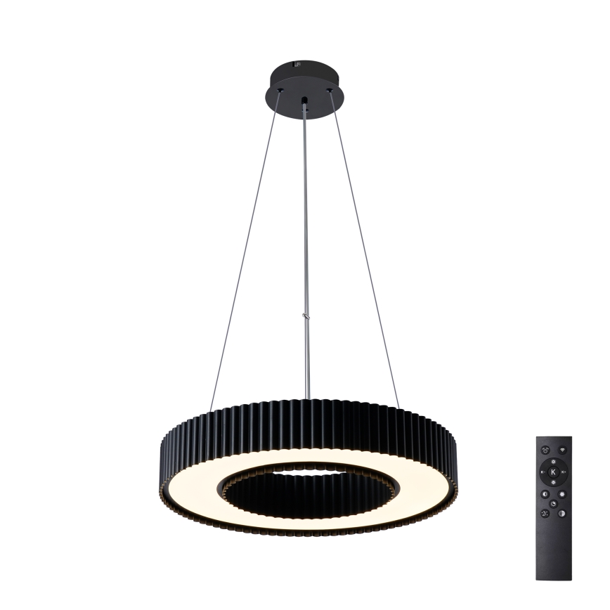 Brilagi - dimmbare LED-Pendelleuchte mit Seilaufhängung LUMIX LED/48W/230V 3000–6000K schwarz Ø 50 cm + Fernbedienung