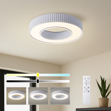 Brilagi - Dimmbare LED-Deckenleuchte LUMIX LED/48W/230V 3000-6000K weiß Ø 50 cm + Fernbedienung