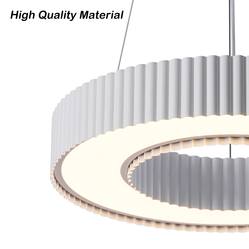 Brilagi - LED-dimmbare Pendelleuchte am Seil LUMIX LED/48W/230V 3000-6000K weiß Ø 50 cm + Fernbedienung