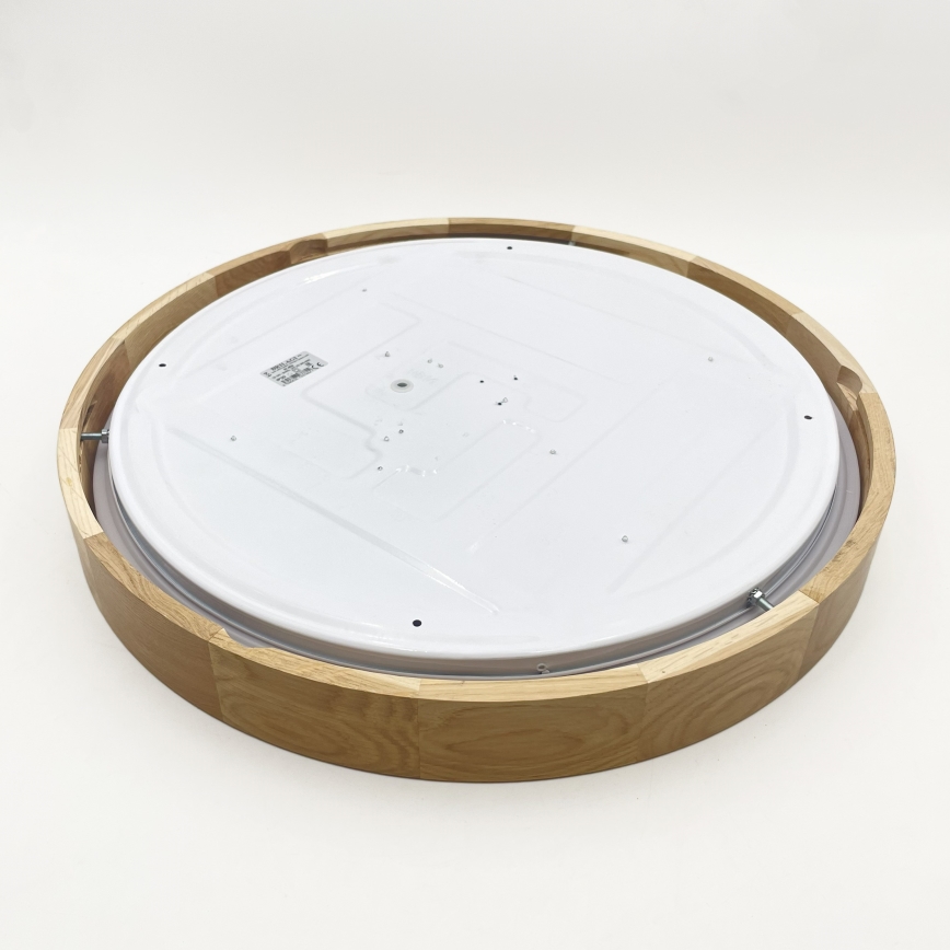 Brilagi - dimmbare LED-Deckenleuchte MANAROLA SMART LED/36W/230V 3000–6000K Wi-Fi Tuya Beacon Ø 51 cm Eiche + Fernbedienung