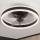 Brilagi - Dimmbare LED-Deckenleuchte mit Ventilator LED/30W/230V 3000-6500K schwarz + Fernbedienung