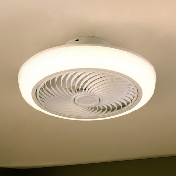 Brilagi - Dimmbare LED-Deckenleuchte mit Ventilator LED/30W/230V 3000-6500K weiß + Fernbedienung