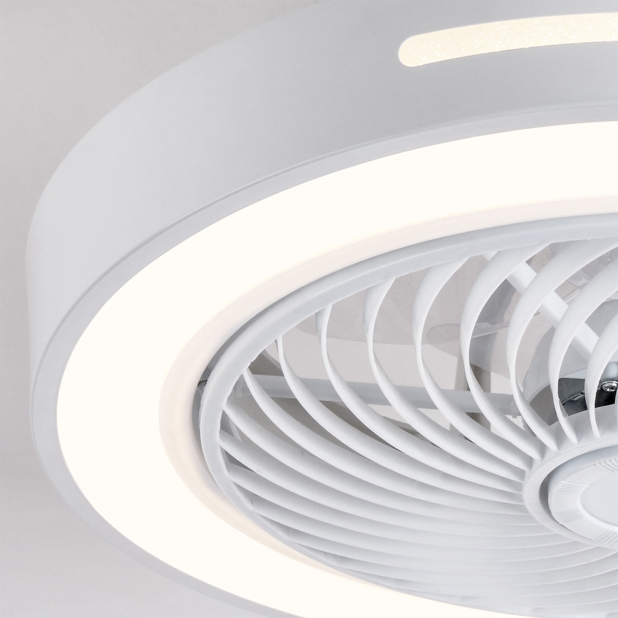 Brilagi - LED-dimmbare Deckenleuchte mit Ventilator LED/38W/230V 3000-6500K 3000-6500K Ø 46 cm weiß + Fernbedienung