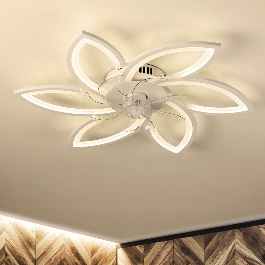 Brilagi - Dimmbare LED-Deckenleuchte mit Ventilator LED/50W/230V 3000-6500K weiß + Fernbedienung
