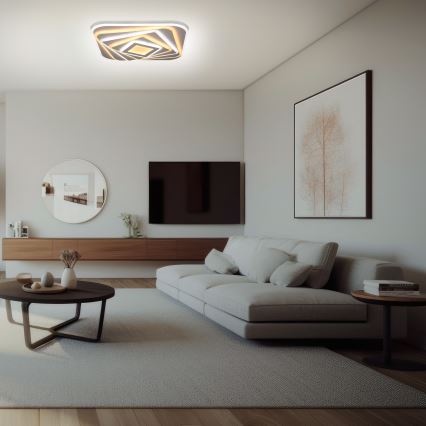 Brilagi - Dimmbare LED-Deckenleuchte MODERN LED/210W/230V 2700-6500K 55x55 cm + Fernbedienung