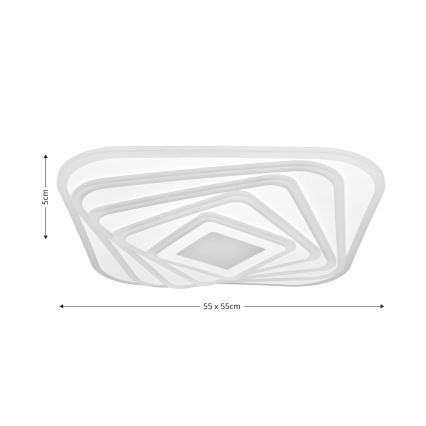 Brilagi - Dimmbare LED-Deckenleuchte MODERN LED/210W/230V 2700-6500K 55x55 cm + Fernbedienung