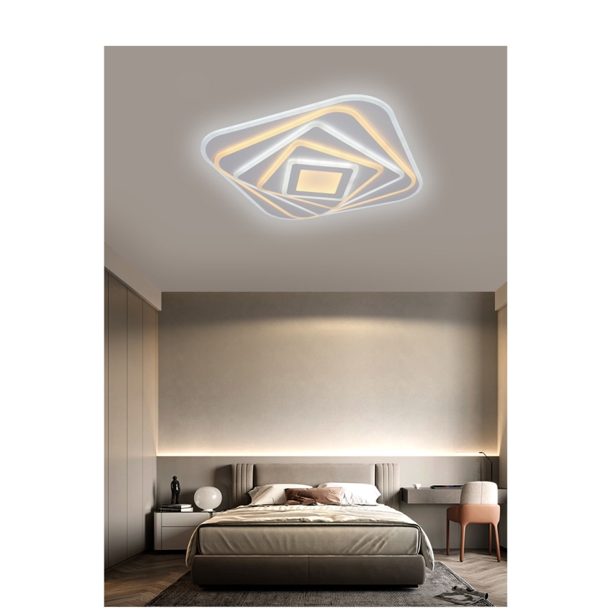 Brilagi - Dimmbare LED-Deckenleuchte MODERN LED/210W/230V 2700-6500K 55x55 cm + Fernbedienung
