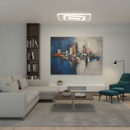 BRILAGI - Dimmbare LED-Deckenleuchte MODERN LED/51W/230V 3000-6000K 20x40 cm + Fernbedienung