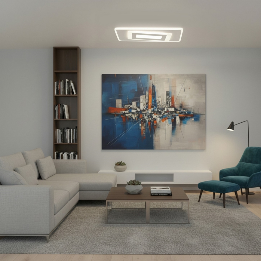 BRILAGI - Dimmbare LED-Deckenleuchte MODERN LED/51W/230V 3000-6000K 20x40 cm + Fernbedienung