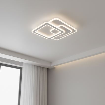 BRILAGI - Dimmbare LED-Deckenleuchte MODERN LED/80W/230V 3000-6000K 52,5x52,5 cm + Fernbedienung