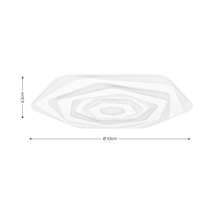 Brilagi - Dimmbare LED-Deckenleuchte MODERN LED/85W/230V 2700-6500K d 53 cm + Fernbedienung
