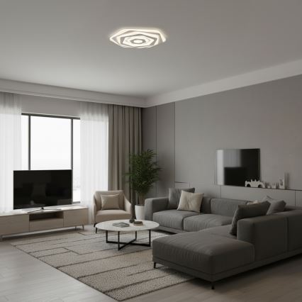 Brilagi - Dimmbare LED-Deckenleuchte MODERN LED/85W/230V 3000–6000K Ø 53 cm + Fernbedienung