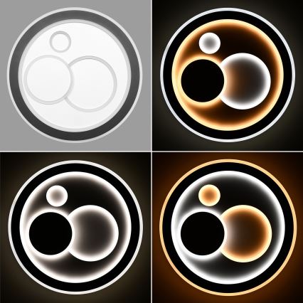 Brilagi - Dimmbare LED-Deckenleuchte MODERN LED/89W/230V 2700-6500K d 47 cm + Fernbedienung