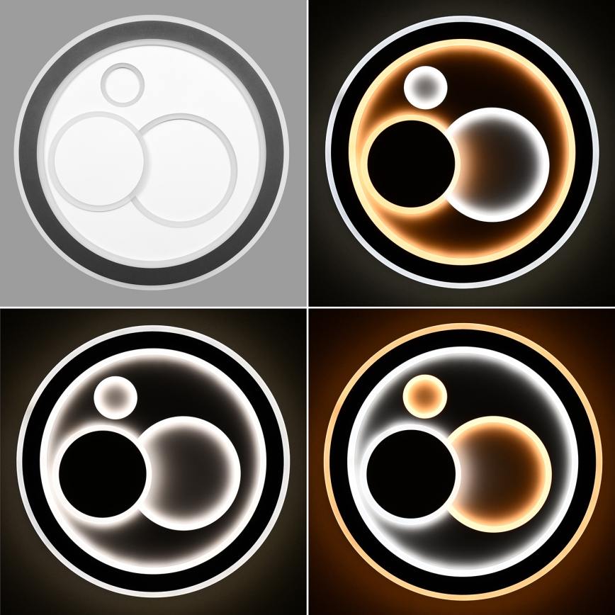 Brilagi - Dimmbare LED-Deckenleuchte MODERN LED/89W/230V 2700-6500K d 47 cm + Fernbedienung