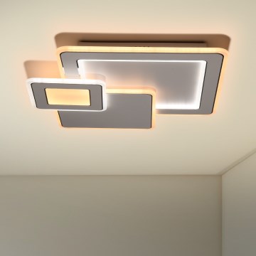 Brilagi - Dimmbare LED-Deckenleuchte MODERN LED/93W/230V 2700-6500K 48,5x48,5 cm + Fernbedienung