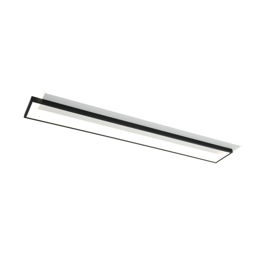 Brilagi - LED dimmbare Deckenleuchte OUTLINE LED/90W/230V 3000-6000K 18x100 cm weiß/schwarz + Fernbedienung