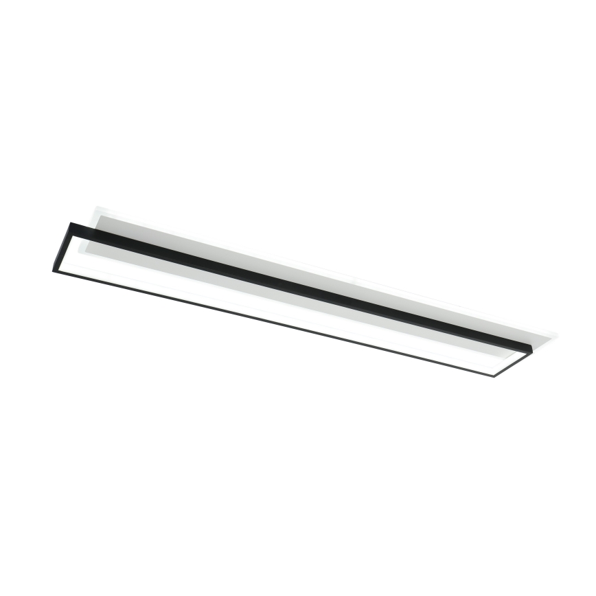 Brilagi - LED dimmbare Deckenleuchte OUTLINE LED/90W/230V 3000-6000K 18x100 cm weiß/schwarz + Fernbedienung