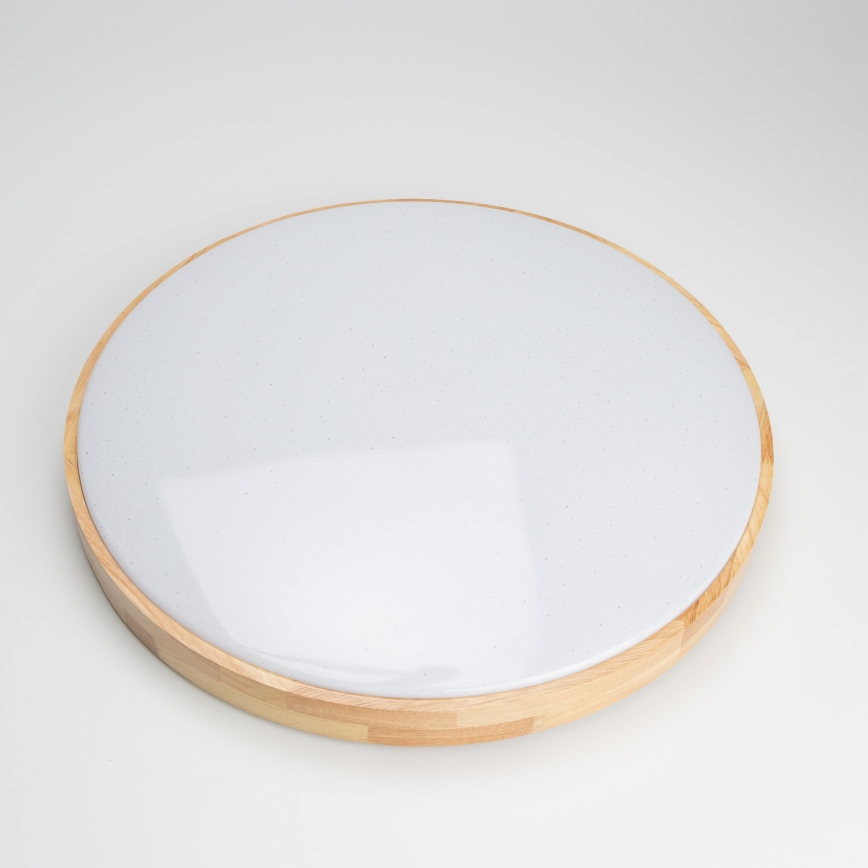 Brilagi - LED-dimmbare Deckenleuchte PINE LED/60W/230V Holz Ø 52 cm 3000-6500K + Fernbedienung