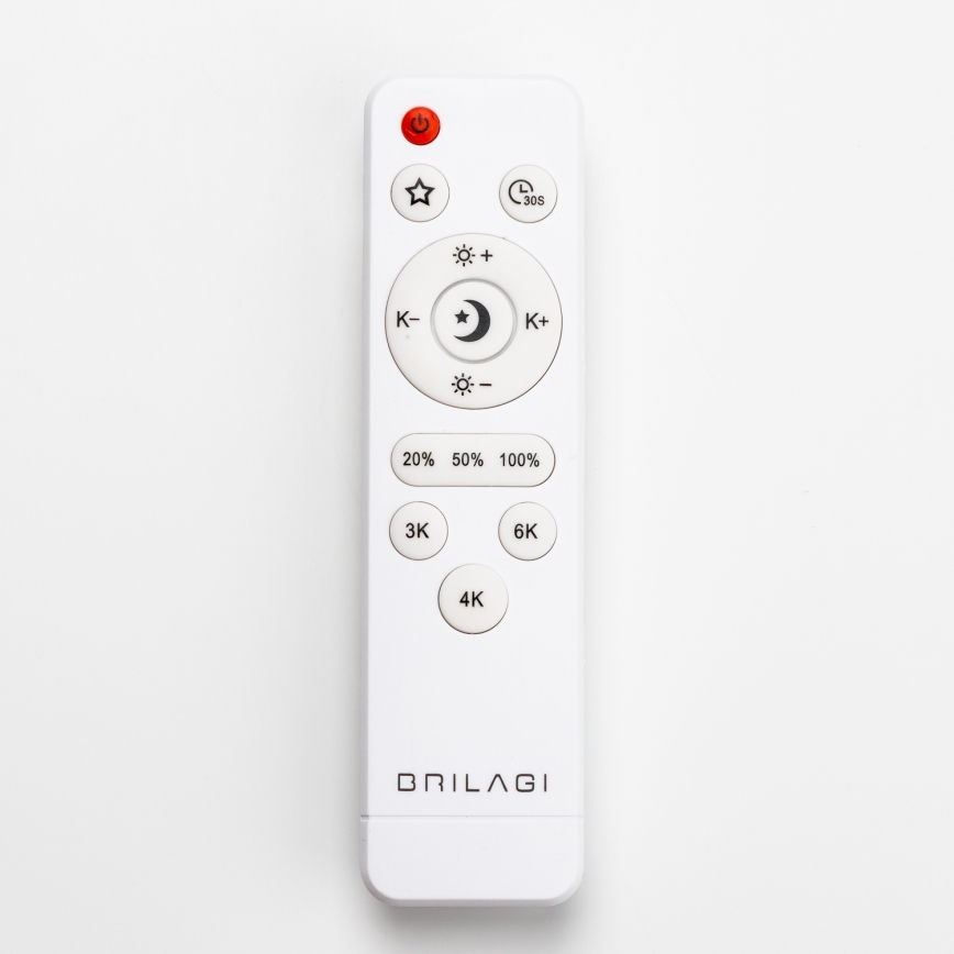 Brilagi - LED-dimmbare Deckenleuchte PINE LED/60W/230V Holz Ø 52 cm 3000-6500K + Fernbedienung