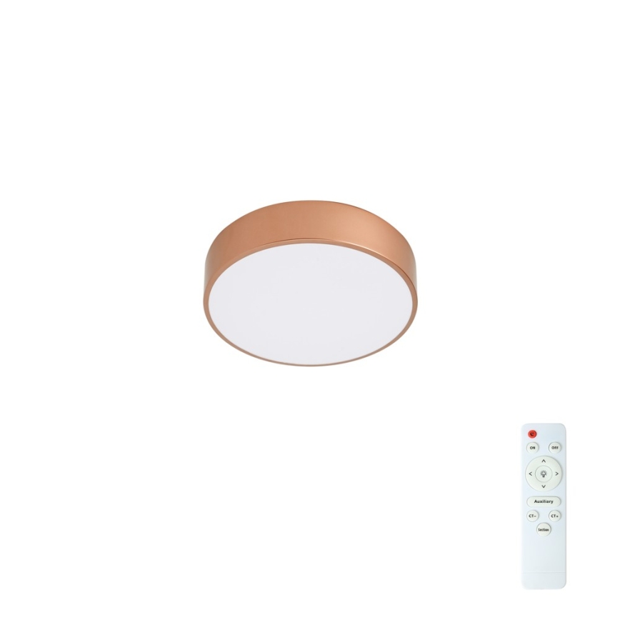 BRILAGI - dimmbare LED-Deckenleuchte POOL LED/24W/230V 3000-6000K Ø 20 cm kupferfarben + Fernbedienung