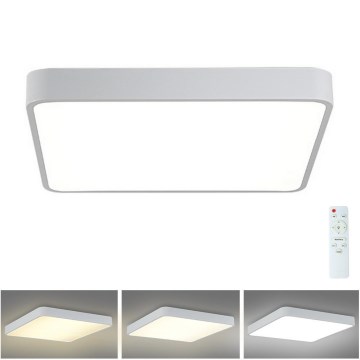 Brilagi - Dimmbare LED-Deckenleuchte POOL LED/36W/230V 3000-6000K 40x40 cm weiß + Fernbedienung