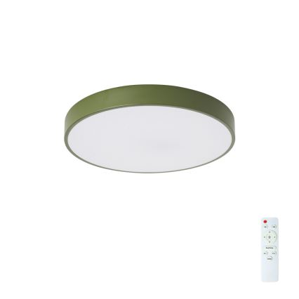 Brilagi - Dimmbare LED-Deckenleuchte POOL LED/48W/230V 3000-6000K Ø 40 cm grün + Fernbedienung