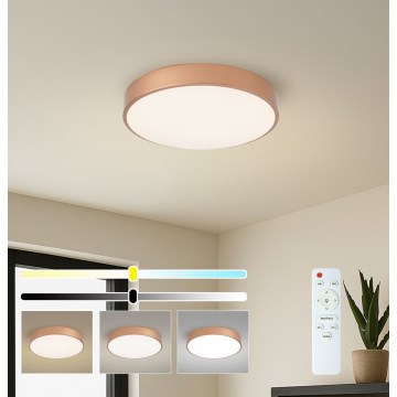 BRILAGI - dimmbare LED-Deckenleuchte POOL LED/48W/230V 3000-6000K Ø 40 cm kupferfarben + Fernbedienung