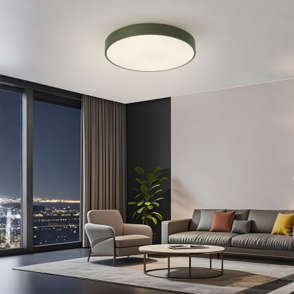 Brilagi - LED-dimmbare Deckenleuchte POOL LED/60W/230V 3000-6000K pr. 50 cm grün + Fernbedienung