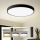 Brilagi - dimmbare LED-Deckenleuchte POOL SMART LED/100W/230V 3000-6000K Ø 80 cm Wi-Fi Tuya schwarz + Fernbedienung
