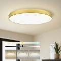 Brilagi - dimmbare LED-Deckenleuchte POOL SMART LED/128W/230V 3000-6000K 100 cm goldfarben Wi-Fi Tuya + Fernbedienung