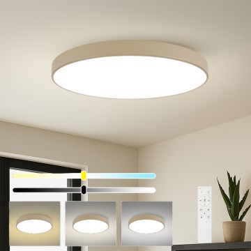 Brilagi - Dimmbare LED-Deckenleuchte POOL SMART LED/180W/230V 3000-6000K 120 cm beige Wi-Fi Tuya + Fernbedienung