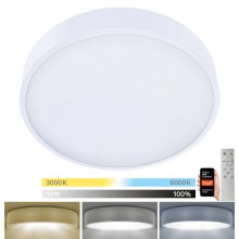 Brilagi - Dimmbare LED-Deckenleuchte POOL SMART LED/48W/230V 40 cm 3000-6000K Wi-Fi Tuya + Fernbedienung weiß
