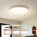 Brilagi - Dimmbare LED-Deckenleuchte POOL SMART LED/60W/230V 3000-6000K Ø 50 cm Wi-Fi Tuya beige + Fernbedienung