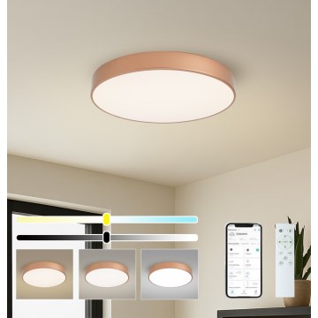 BRILAGI - Dimmbare LED-Deckenleuchte POOL SMART LED/60W/230V 3000–6000K Ø 50 cm Wi‑Fi Tuya kupferfarben + Fernbedienung
