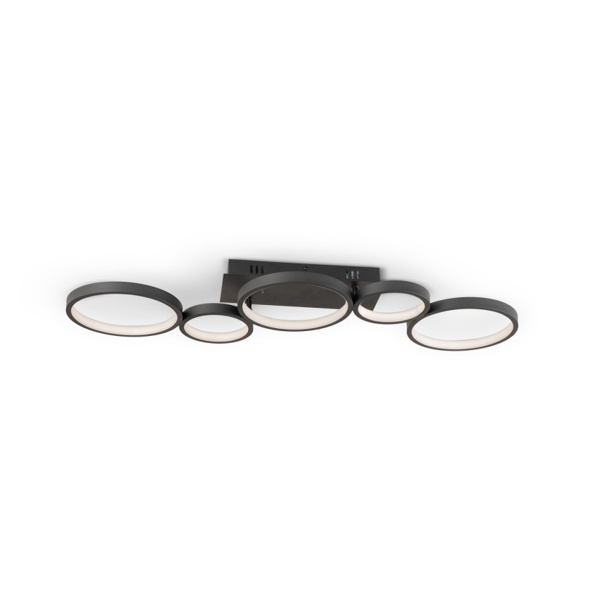 Brilagi - dimmbare LED-Deckenleuchte RINGO LED/34W/230V 3000-6000K 28x84 cm schwarz + Fernbedienung