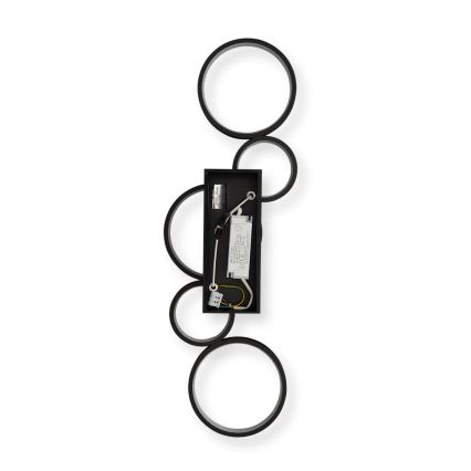 Brilagi - dimmbare LED-Deckenleuchte RINGO LED/34W/230V 3000-6000K 28x84 cm schwarz + Fernbedienung