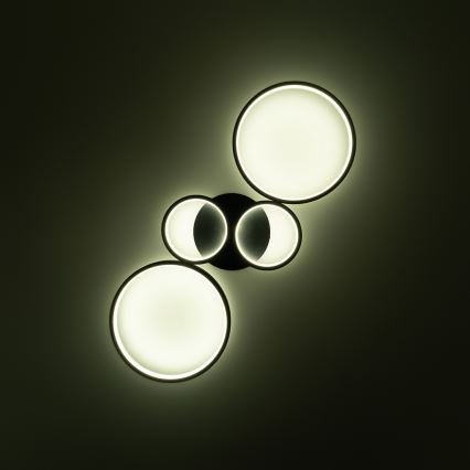 Brilagi - dimmbare LED-Deckenleuchte RINGO LED/34W/230V 3000-6000K 28x78 cm schwarz + Fernbedienung