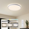 Brilagi - dimmbare LED-Deckenleuchte RIVO LED/72W/230V 3000–6000K weiß Ø 50 cm + Fernbedienung
