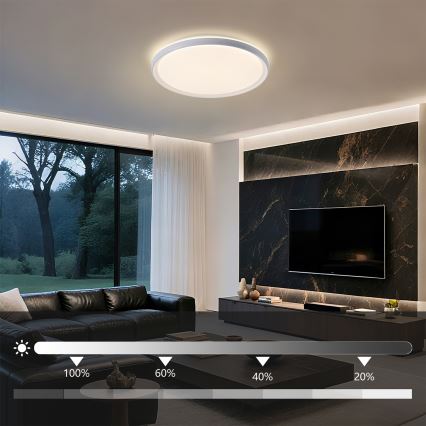 Brilagi - dimmbare LED-Deckenleuchte RIVO LED/72W/230V 3000–6000K weiß Ø 50 cm + Fernbedienung