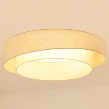 Brilagi - Dimmbare LED-Deckenleuchte SHINE LED/24W/230V Ø 60 cm 3000/4000/6500 K cremefarben + Fernbedienung