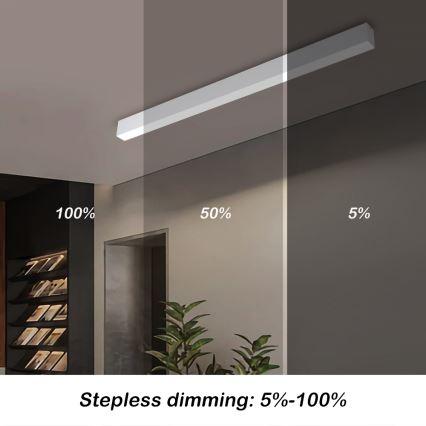 Brilagi - Dimmbare LED-Deckenleuchte SLEEKLINE SMART LED/40W/230V 3000-6000K Wi-Fi Tuya weiß + Fernbedienung