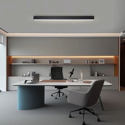 Brilagi - LED-dimmbare Deckenleuchte SLEEKLINE SMART LED/40W/230V 3000-6000K Wi-Fi Tuya schwarz + Fernbedienung