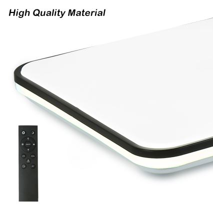 Brilagi - SMART LED-Deckenleuchte, dimmbar, 36 W, 230 V, 53 x 53 cm, 3000–6000 K, Wi‑Fi (Tuya, Beacon) + Fernbedienung