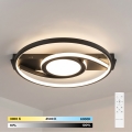 BRILAGI - dimmbare LED-Deckenleuchte TWIRL LED/38W/230V 3000-6000K schwarz + Fernbedienung