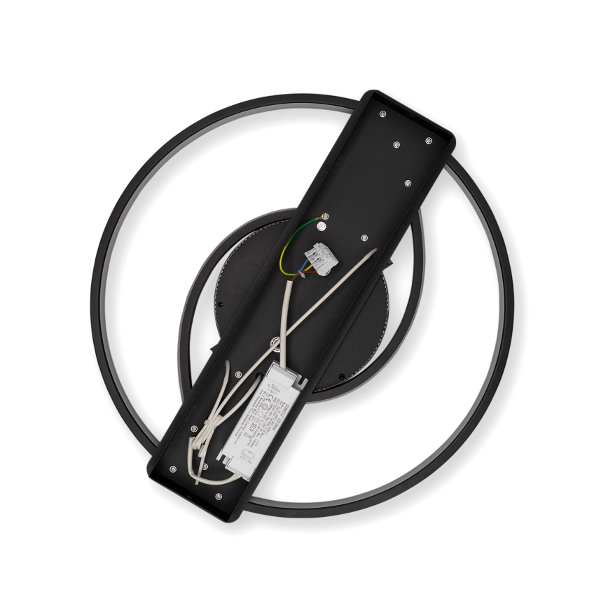 Brilagi - dimmbare LED-Deckenleuchte TWIRL LED/38W/230V 3000-6000K schwarz + Fernbedienung