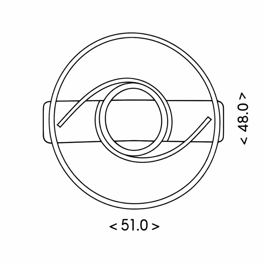Brilagi - dimmbare LED-Deckenleuchte TWIRL LED/38W/230V 3000-6000K schwarz + Fernbedienung