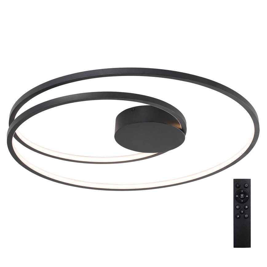 Brilagi - dimmbare LED-Deckenleuchte TWISTER LED/105W/230V 3000-6000K Ø 100 cm schwarz + Fernbedienung