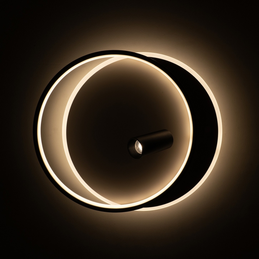 BRILAGI - dimmbare LED-Deckenleuchte UNITY LED/48W/230V + 1xGU10/3W 3000-6000K 39x45 cm weiß/schwarz + Fernbedienung